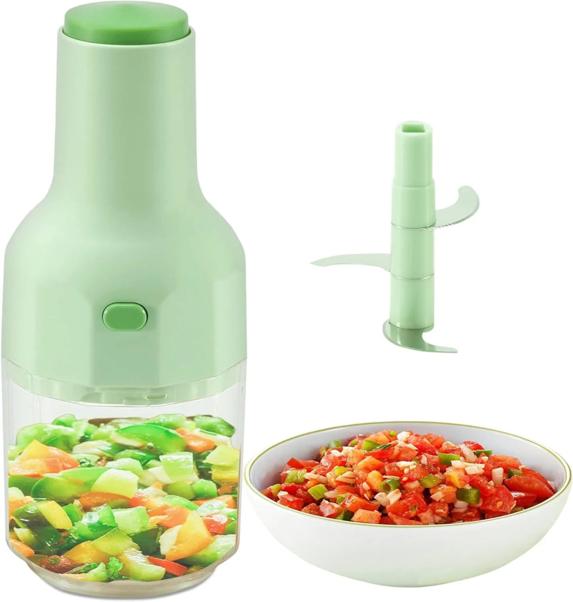 Hand Press Meat Mincer Grinder Vegetable Chopper - Techmanistan