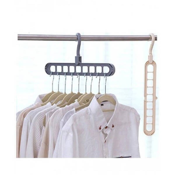 Space saving hanger organizing multiple garments in small apartment wardrobe Pakistan