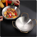 Steel Wok Frying Pan with Dual Handles