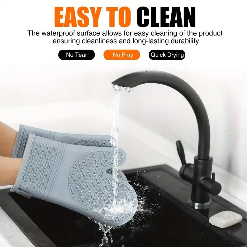 Heat Resistant Silicone Gloves - Techmanistan