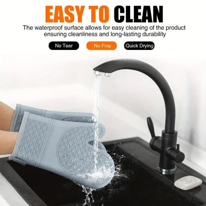 Heat Resistant Silicone Gloves - Techmanistan