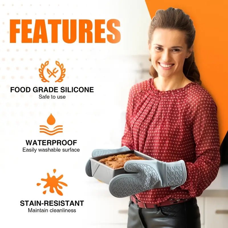 Heat Resistant Silicone Gloves - Techmanistan