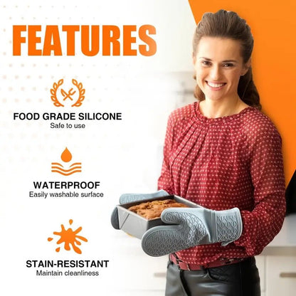Heat Resistant Silicone Gloves - Techmanistan