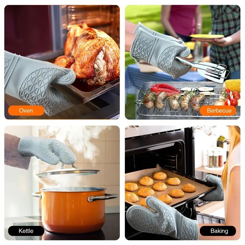 Heat Resistant Silicone Gloves - Techmanistan