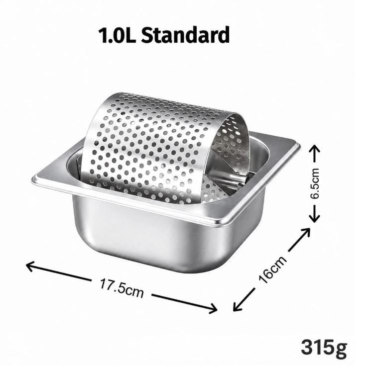 Stainless Steel Bread Bun Butter Roller for Griddle