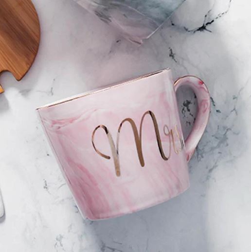 Mr. & Mrs. Marble Pattern Mug Techmanistan