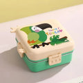 Parrot Themed 3 Compartment Stainless Steel Bento Box