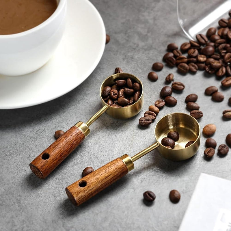 3pcs/Set Steel Measuring Cups with Wooden Handle
