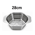 Hexagon Shape Stainless Steel Colander Strainer