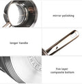 12-Piece Classic Stainless Steel Golden Handles Cookware Set