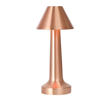 Classic Cone LED Touch Lamp – Rechargeable Cordless Table Lamp with Touch Control
