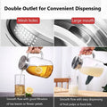 2 Liters Glass Jug with Handle & Stainless Steel Handle Techmanistan
