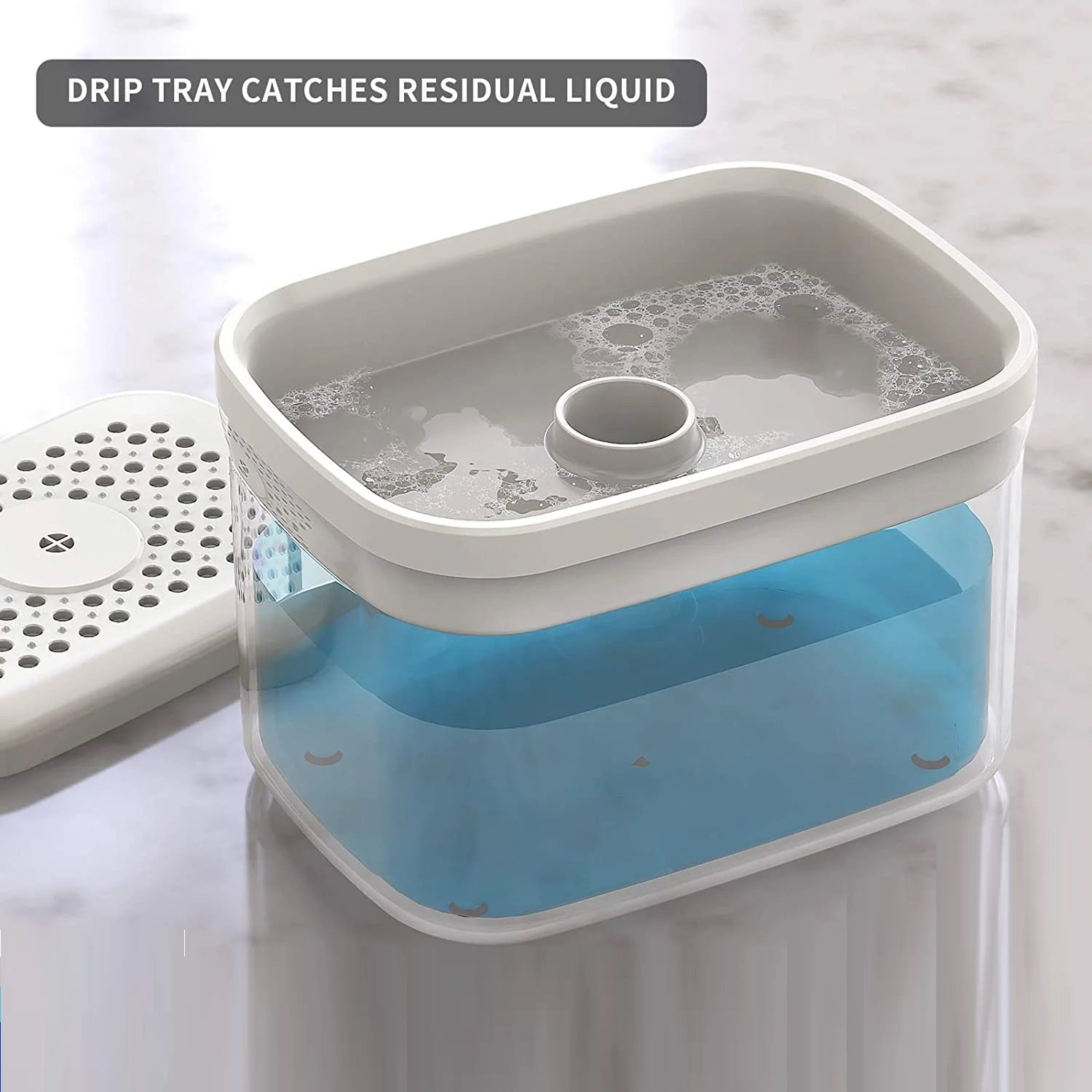 2in1 - Soap Pump Dispenser & Sponge Holder Techmanistan