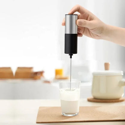 Handheld Battery-Operated Electric Milk Frother Techmanistan