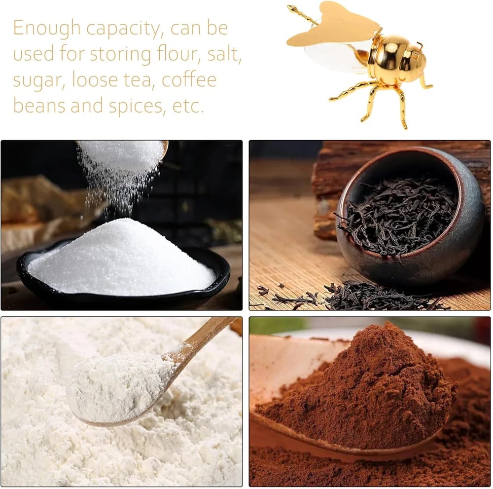 Honey Bee Shape Glass Honey Pot - Techmanistan in Pakistan