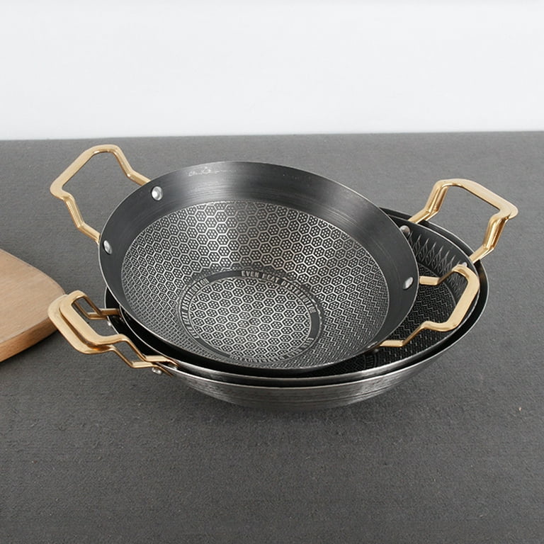 Honeycomb Laser Coated Stainless Steel Wok Karahi - Techmanistan in Pakistan