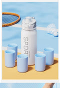 Stainless Steel Insulated Water Bottle 800ml – Dual Drink Sport Tumbler