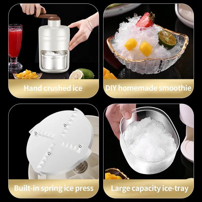 Manual Ice Crusher Machine – Ice Snow Maker & Shaved Ice Machine for Home Use