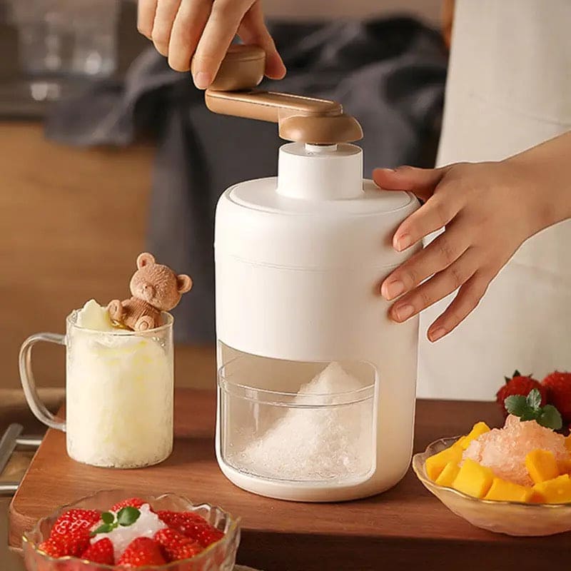 Manual Ice Crusher Machine – Ice Snow Maker & Shaved Ice Machine for Home Use
