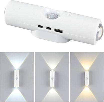 Double Headed USB Rechargeable Motion Sensor Night Light