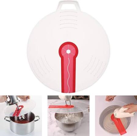Multi-Purpose Microwave Splatter Screen and Mixing Bowl Splash Guard