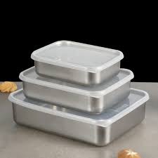 Set of 3 - Shallow Design Japanese Style Refrigerator Box