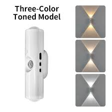 Double Headed USB Rechargeable Motion Sensor Night Light