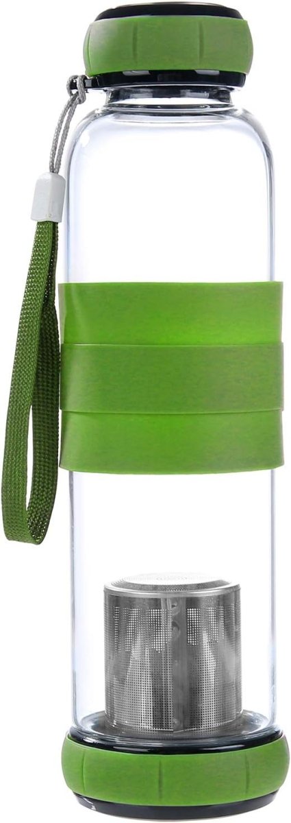 Infuser Water Bottle with Silicone Sleeve Grip - Techmanistan in Pakistan