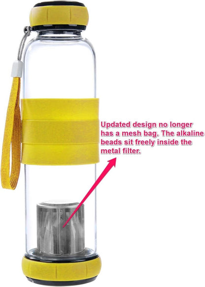 Infuser Water Bottle with Silicone Sleeve Grip - Techmanistan in Pakistan
