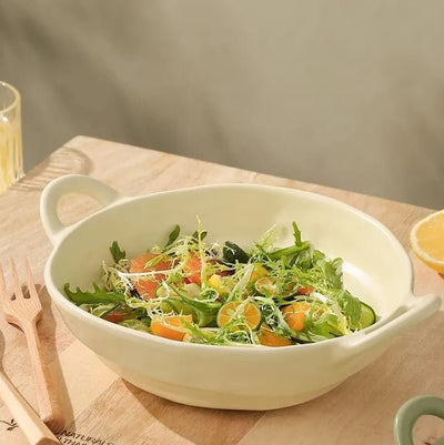 Irregular Shape Ceramic Bowl With Handles - Techmanistan in Pakistan