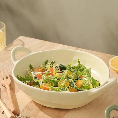 Irregular Shape Ceramic Bowl With Handles - Techmanistan in Pakistan