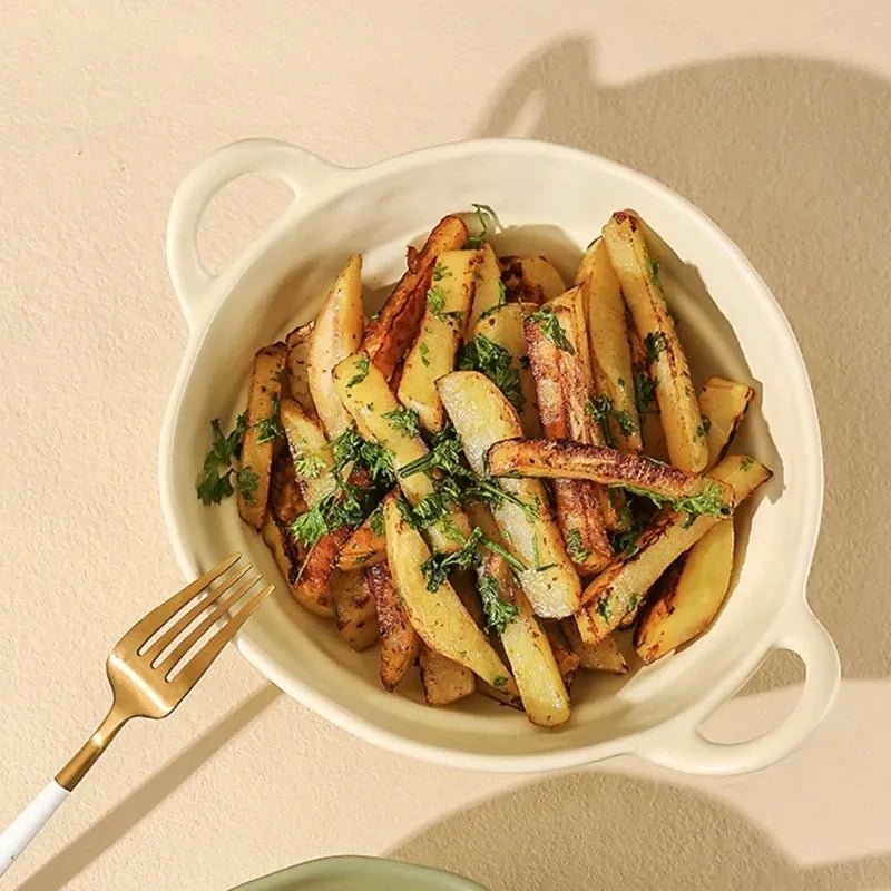 Irregular Shape Ceramic Bowl With Handles - Techmanistan in Pakistan