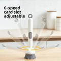 Rotating Long Handle Soap Dispensing Kitchen Brush