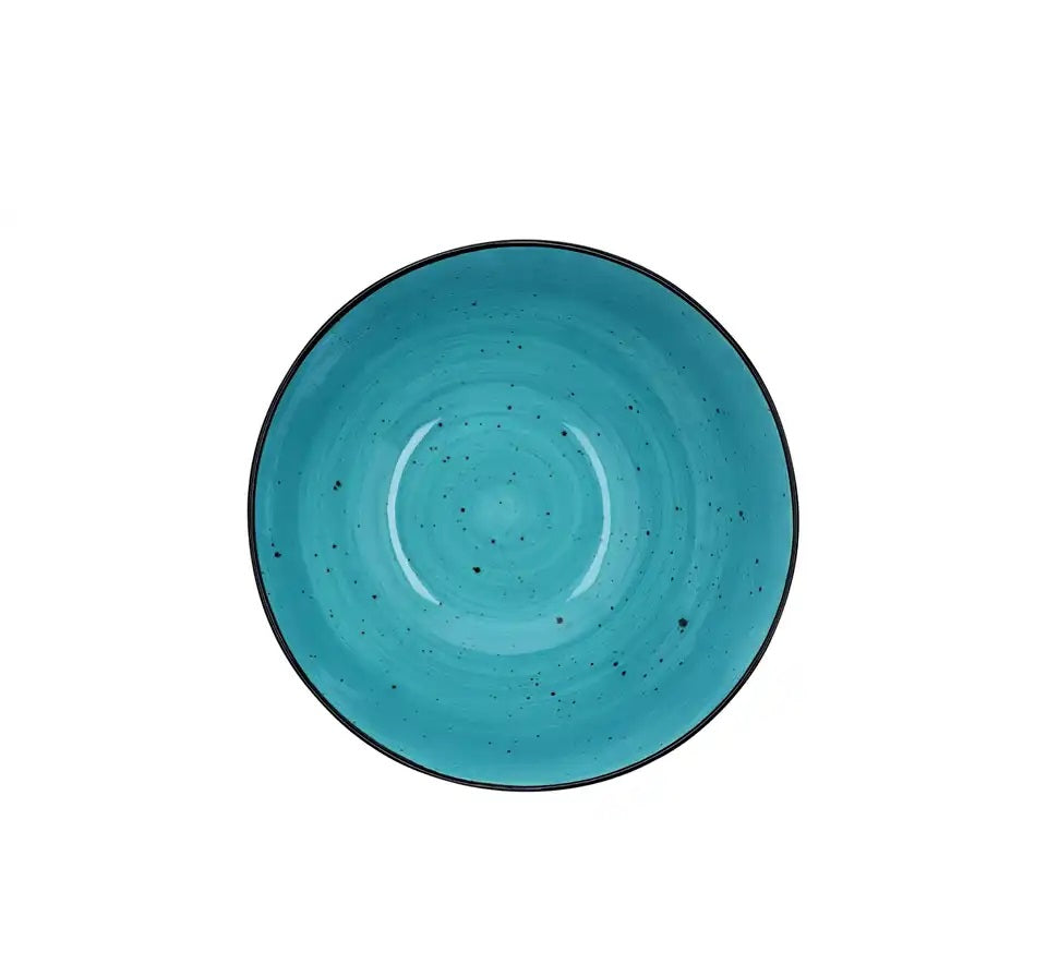 Aqua Mist Speckled Ceramic Bowl