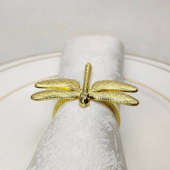 Dragonfly Metal Napkin Rings