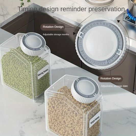 Airtight Flour Storage Container with Rotating Cap