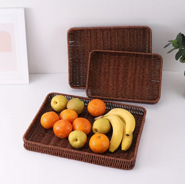 Set of 3 - Nylon Wire Woven Storage Baskets | Multipurposed Baskets