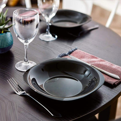 Luxury Black Marble Dinner Plate Set