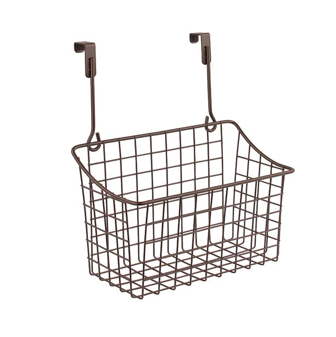 Brown Over The Door Basket Holder Organizer Basket