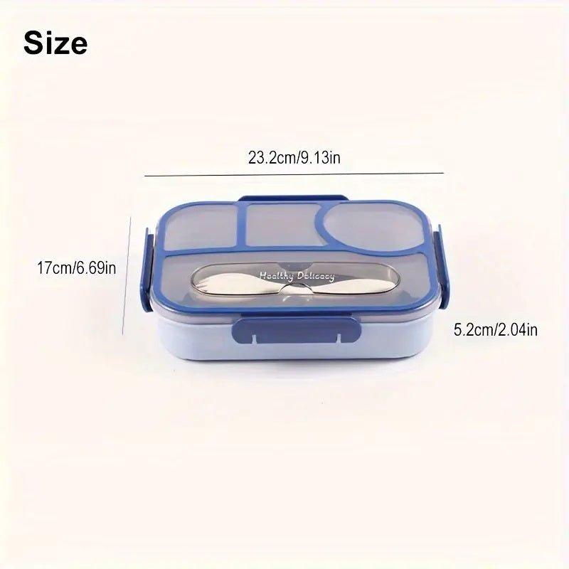 Kids Bento Lunch Box with Fork – Leakproof & Safe - Techmanistan