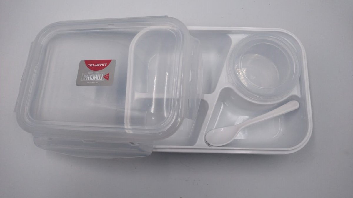 Kids Bento Lunch Box with Fork – Leakproof & Safe - Techmanistan in Pakistan