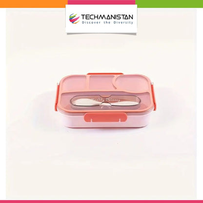 Kids Bento Lunch Box with Fork – Leakproof & Safe - Techmanistan in Pakistan