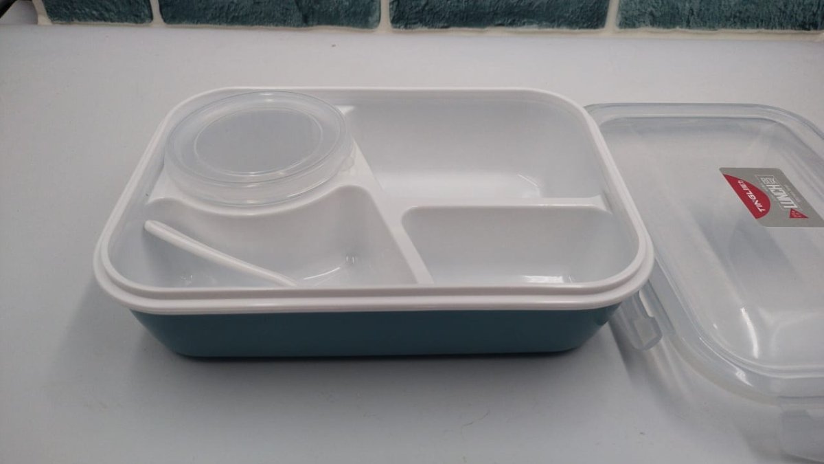 Kids Bento Lunch Box with Fork – Leakproof & Safe - Techmanistan in Pakistan