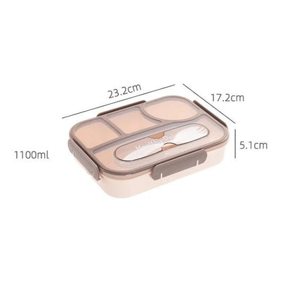 Kids Bento Lunch Box with Fork – Leakproof & Safe - Techmanistan in Pakistan