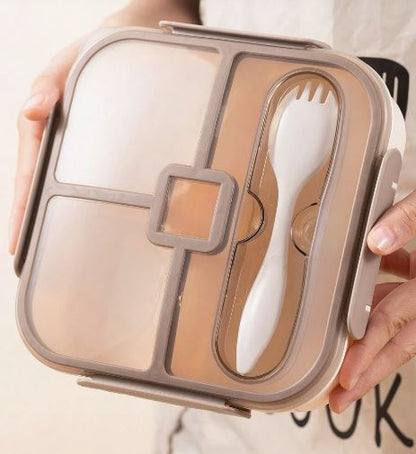 Kids Bento Lunch Box with Fork – Leakproof & Safe - Techmanistan in Pakistan