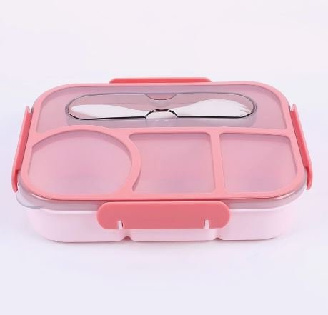 Kids Bento Lunch Box with Fork – Leakproof & Safe - Techmanistan in Pakistan