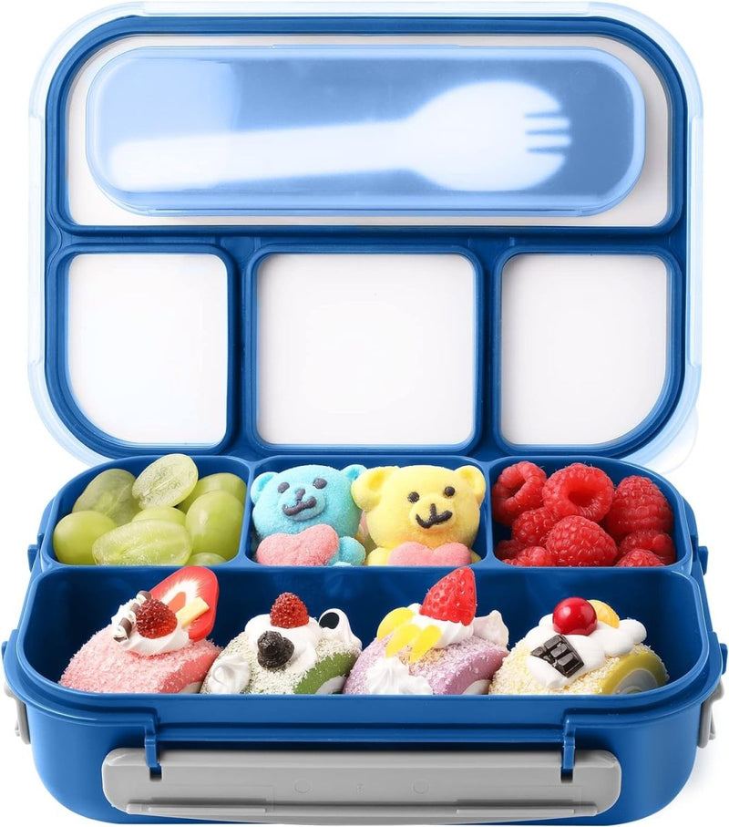 Kids Bento Lunch Box with Fork – Leakproof & Safe - Techmanistan in Pakistan