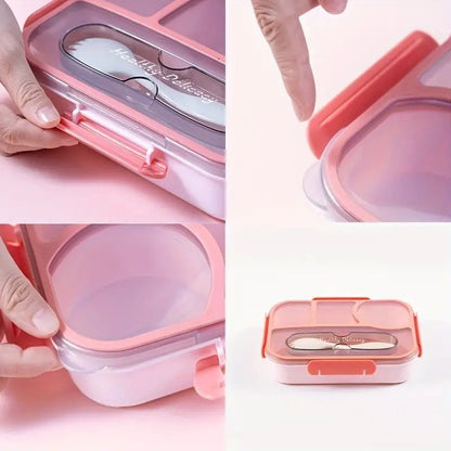 Kids Bento Lunch Box with Fork – Leakproof & Safe - Techmanistan in Pakistan