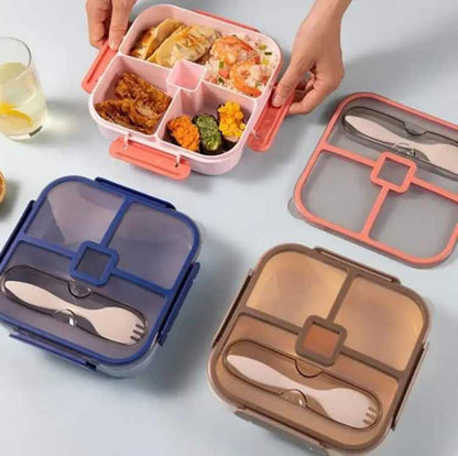 Kids Bento Lunch Box with Fork – Leakproof & Safe - Techmanistan in Pakistan