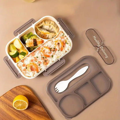 Kids Bento Lunch Box with Fork – Leakproof & Safe - Techmanistan in Pakistan